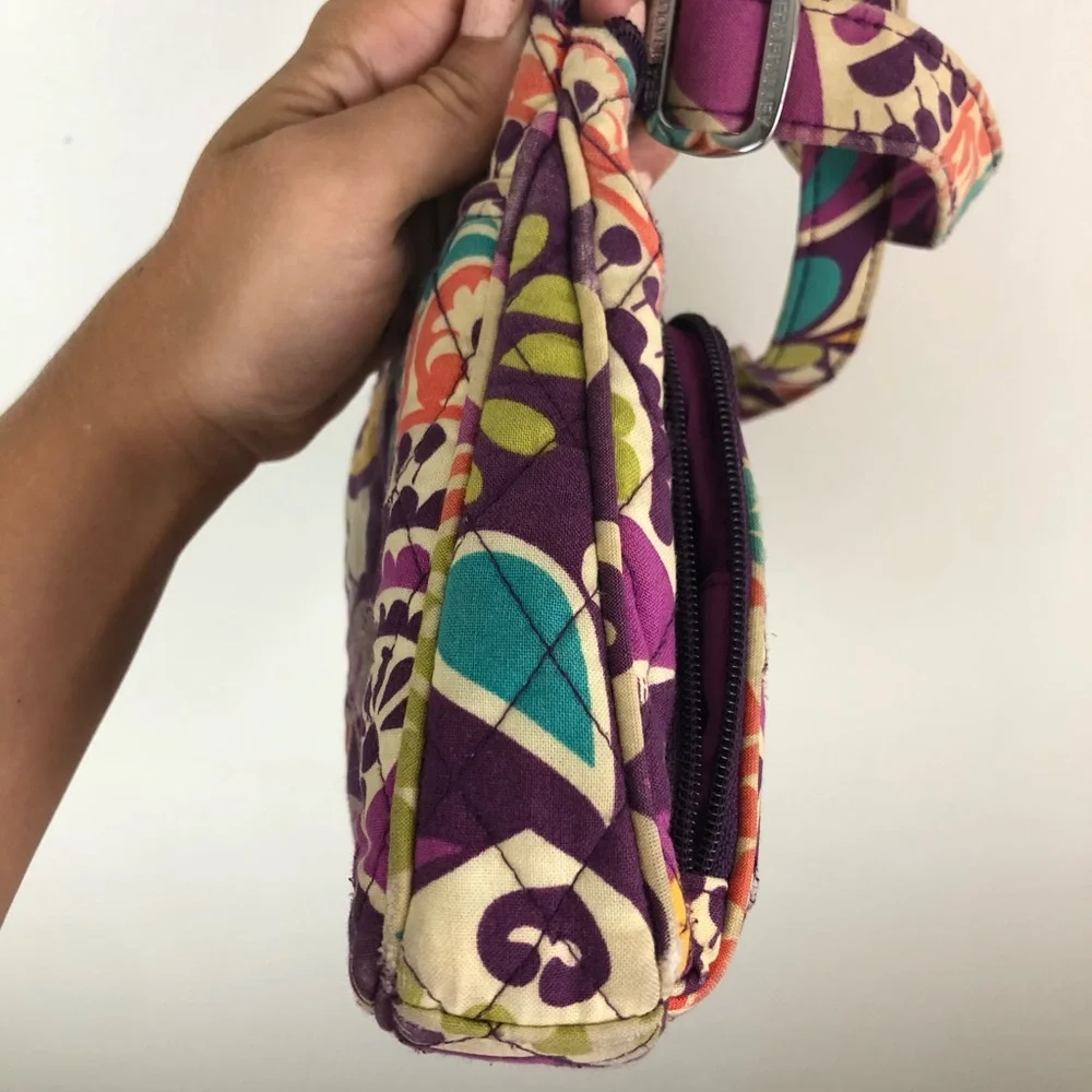 Vera Bradley Crossbody Bag Retired Plum Crazy Purple Purse